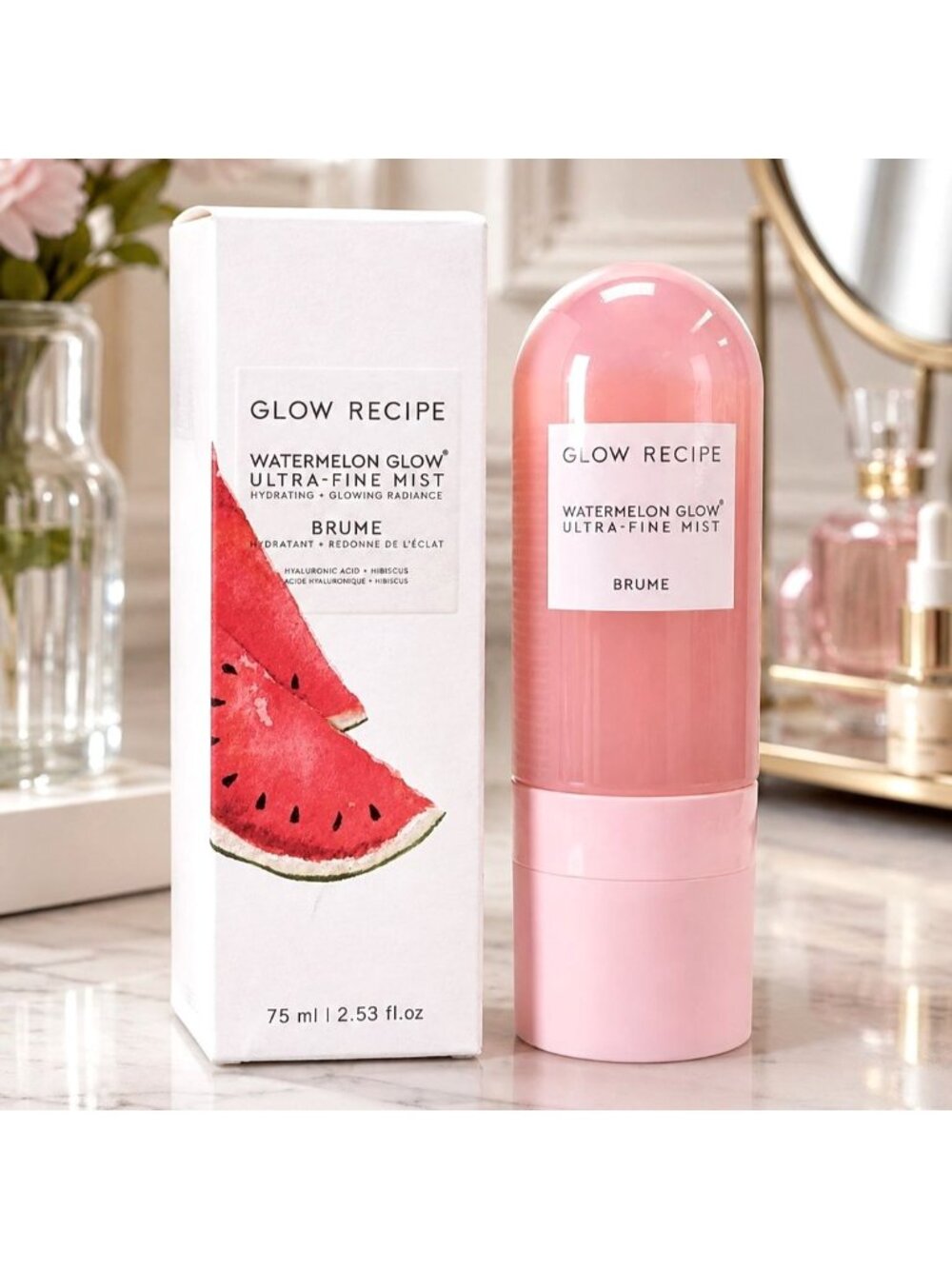 Glow Recipe Watermelon Glow Ultra Fine Mist Hydrating Glowing Radiance 2.53 oz